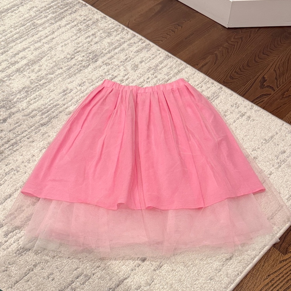 Simonetta Pink Tulle Layered Skirt